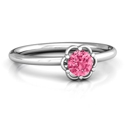 Scarlet Flower Ring - Name My Jewellery