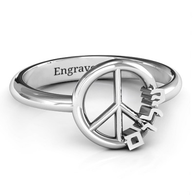 Shalom Peace Ring - Name My Jewellery