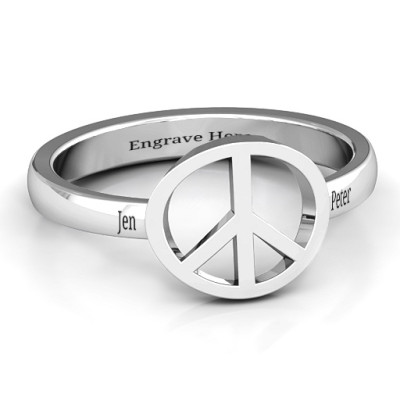 Shanti Peace Ring - Name My Jewellery