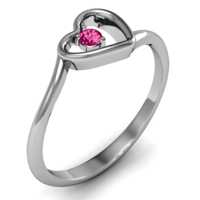 Single Heart Bypass Ring - Name My Jewellery