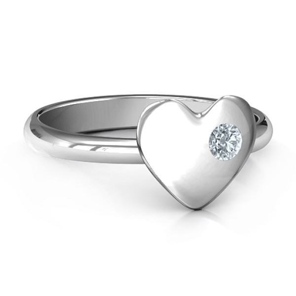 Soulmate's Heart Ring - Name My Jewellery