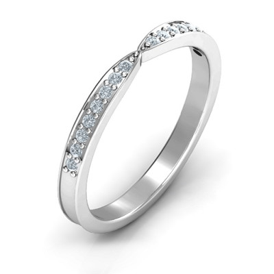 Sparkling Skitip Band - Name My Jewellery