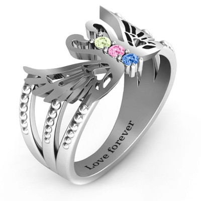 Sparkling Swan Ring - Name My Jewellery