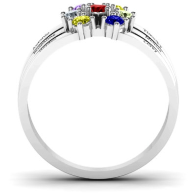 Spidra' Round Centre Ring - Name My Jewellery