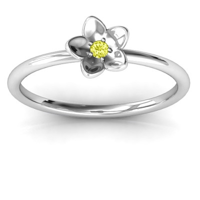 Stackr 'Azelie' Flower Ring - Name My Jewellery