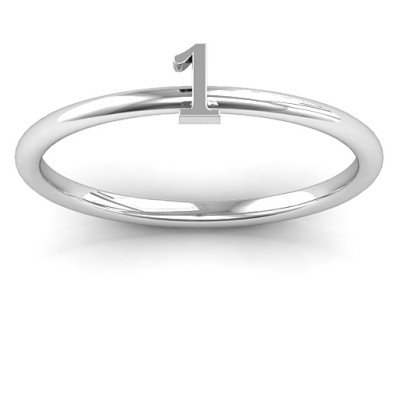 Stackr Number Ring - Name My Jewellery