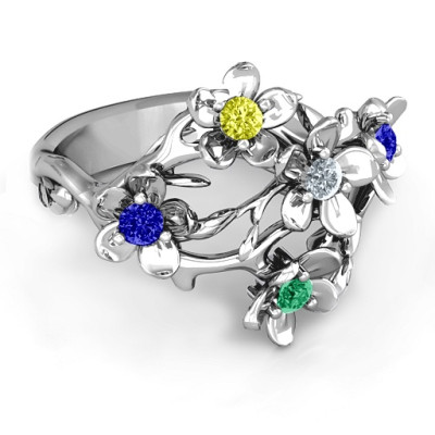 Sterling Silver  Garden Party  Ring - Name My Jewellery