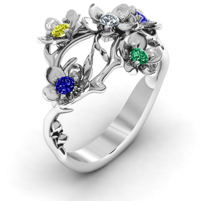 Sterling Silver  Garden Party  Ring - Name My Jewellery