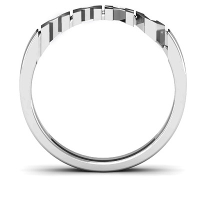 Sterling Silver 2015 Roman Numeral Graduation Ring - Name My Jewellery
