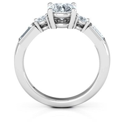 Sterling Silver Andrea Engagement Ring - Name My Jewellery