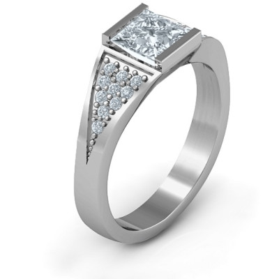 Sterling Silver Bold Love Ring - Name My Jewellery