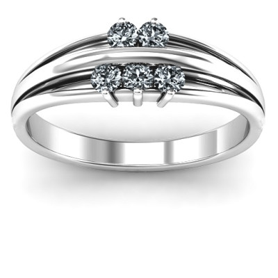 Sterling Silver Everlasting Bonds Ring - Name My Jewellery