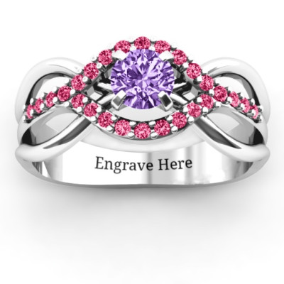 Sterling Silver Fancy Woven Ring - Name My Jewellery