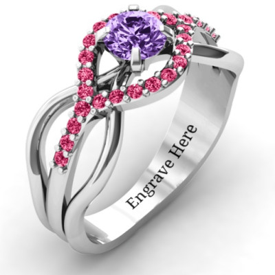 Sterling Silver Fancy Woven Ring - Name My Jewellery