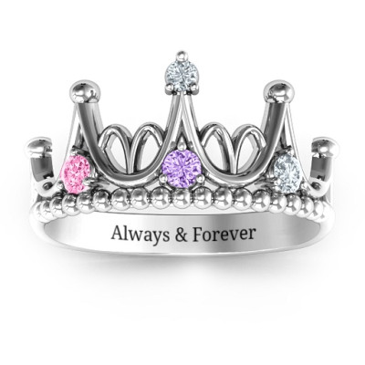 Sterling Silver Like A Dream Tiara Ring - Name My Jewellery
