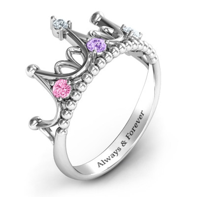 Sterling Silver Like A Dream Tiara Ring - Name My Jewellery
