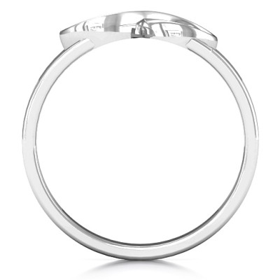 Sterling Silver Men's Expression of Infinity Band - Name My Jewellery