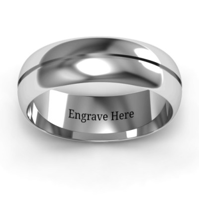 Titus Grooved Men's Ring - Name My Jewellery