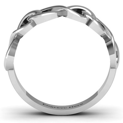 Triple Entwined Infinity Ring - Name My Jewellery