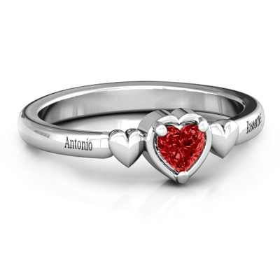 Triple Heart Ring - Name My Jewellery