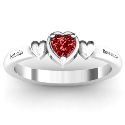 Triple Heart Ring - Name My Jewellery