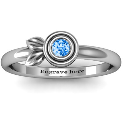 Twin Leaf Ring - Name My Jewellery
