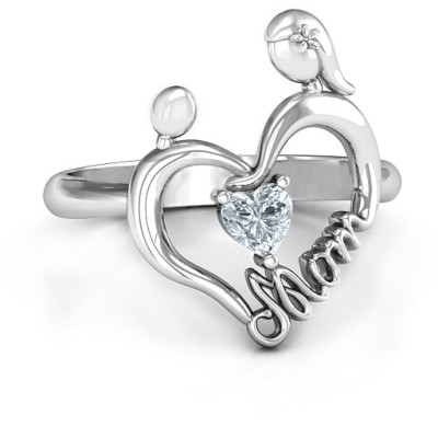 Unbreakable Bond Heart Ring - Name My Jewellery