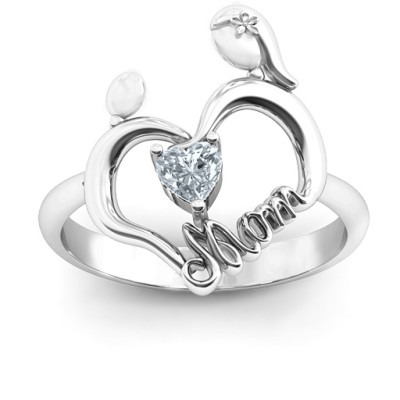 Unbreakable Bond Heart Ring - Name My Jewellery