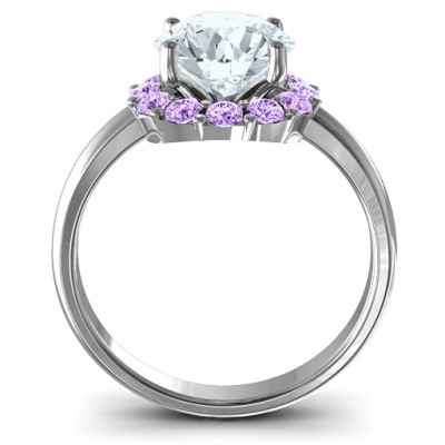 Victoria Single Halo Ring - Name My Jewellery