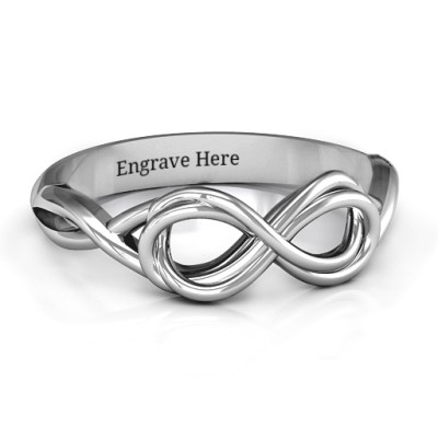 Wired for Love Infinity Ring - Name My Jewellery