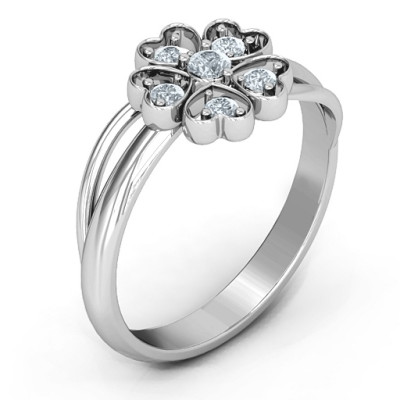 With Love and Flowers Ring - Name My Jewellery