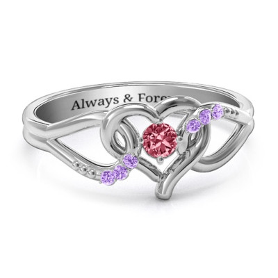 You Have My Heart Ring with Accents - Name My Jewellery