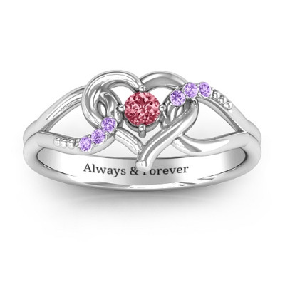 You Have My Heart Ring with Accents - Name My Jewellery