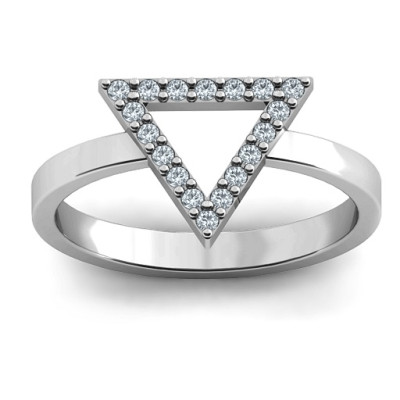 Your Best Triangle with Accents Ring - Name My Jewellery