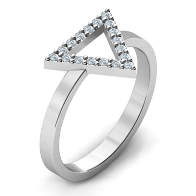Your Best Triangle with Accents Ring - Name My Jewellery
