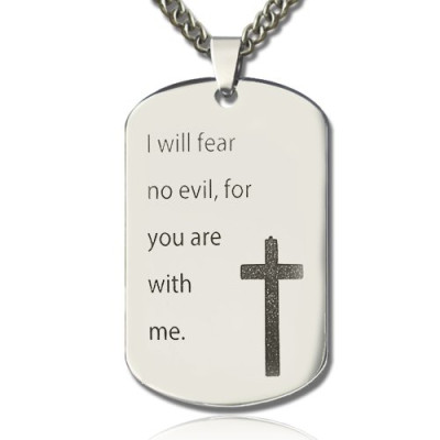 Military Dog Tag Name Necklace - Name My Jewellery
