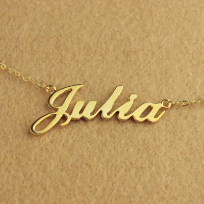 Solid Gold 18ct Julia Style Name Necklace - Name My Jewellery