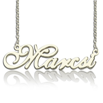 Personalised Nameplate Necklace Sterling Silver - Name My Jewellery