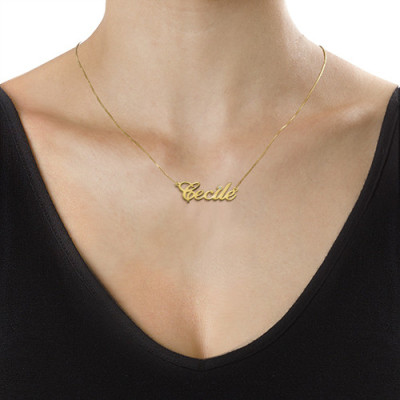 18ct Gold and Diamond Name Necklace - Name My Jewellery