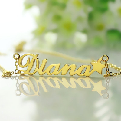 Custom Your Own Name Necklace "Carrie" - Name My Jewellery