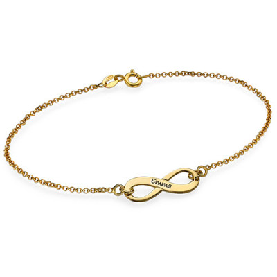 Men’s Gold, Silver & Crystal Infinity Name Anklet & Bracelets - Name My Jewellery