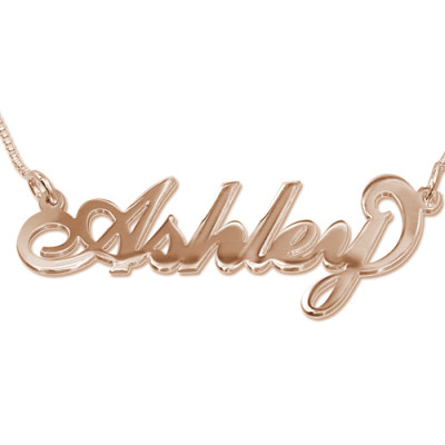 18ct Rose Gold Plated Silver Name Necklace - Name My Jewellery