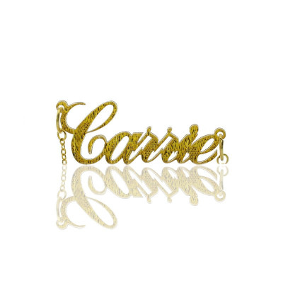 Custom Carrie Glitter Acrylic Name Necklace - Name My Jewellery