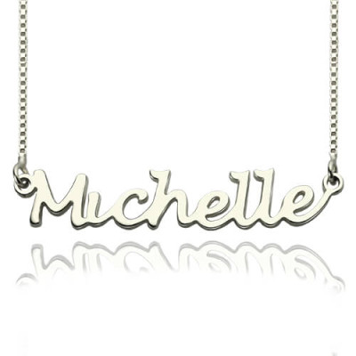 Handwriting Name Necklace Sterling Silver - Name My Jewellery