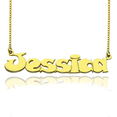 Gold Over Children's Name Necklace - Name My Jewellery