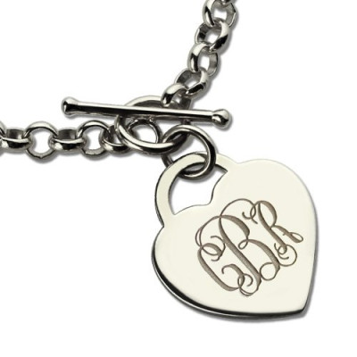 Personalised Monogram Charm Bracelet For Her Silver - Name My Jewellery