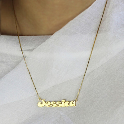 Gold Over Children's Name Necklace - Name My Jewellery