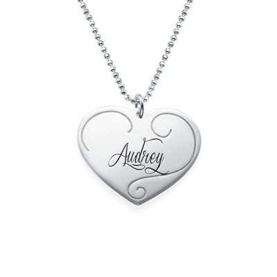 Engraved Heart Pendants - Mother Daughter Jewellery - Name My Jewellery