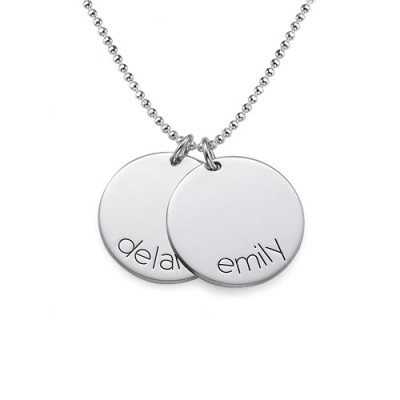 Engraved Kids Disc Necklace - Name My Jewellery