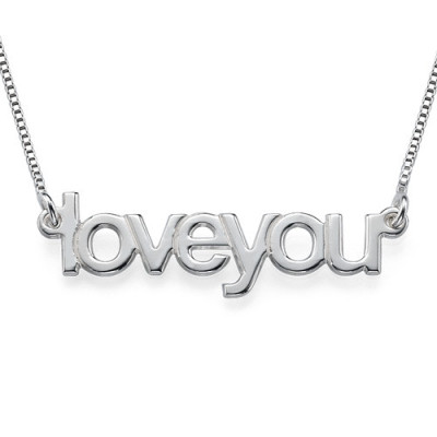I Love You Necklace - Name My Jewellery